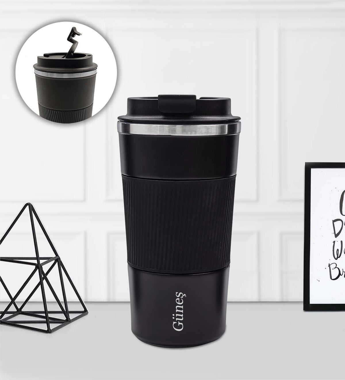 Kişiye Özel Termos & Defter & Kalem & Filtre Kahve & Çikolata Hediye Seti