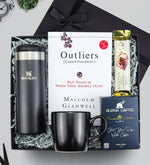 0,47 Stanley Termos &Outliers (Çizginin Dışındakiler) & Siyah Kupa & Godiva Çikolata & Alerya Premium Kahve Hediye Seti