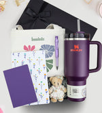 Stanley & Çanta & Serve Deep Uçlu Kalem & Beyaz Çiçekli Defter & Not Defteri & Ayıcık Anahtarlık Hediye Seti