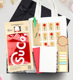 Suco & Çanta & Geri Dönüşüm Postit Kitap Ayracı & Tohumlu Tükenmez Kalem & 2'li Dikişli Mini Not Defteri Hediye Seti