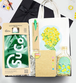 SuCo & Çanta & Tohumlu Tükenmez Kalem & Geri Dönüşüm Postit Defter & Kolonya Hediye Seti