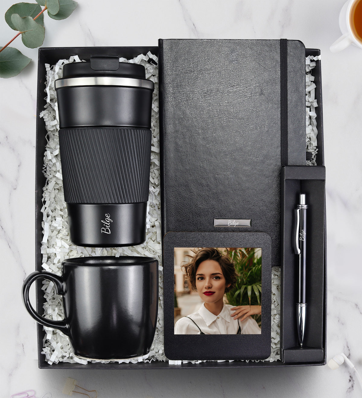 Termos & Defter & Kalem & Çerçeve & Kupa Hediye Seti