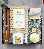 İnsan Ne İle Yaşar & Tütsü & T Kupa & Mum & Not Tutucu Hediye Seti