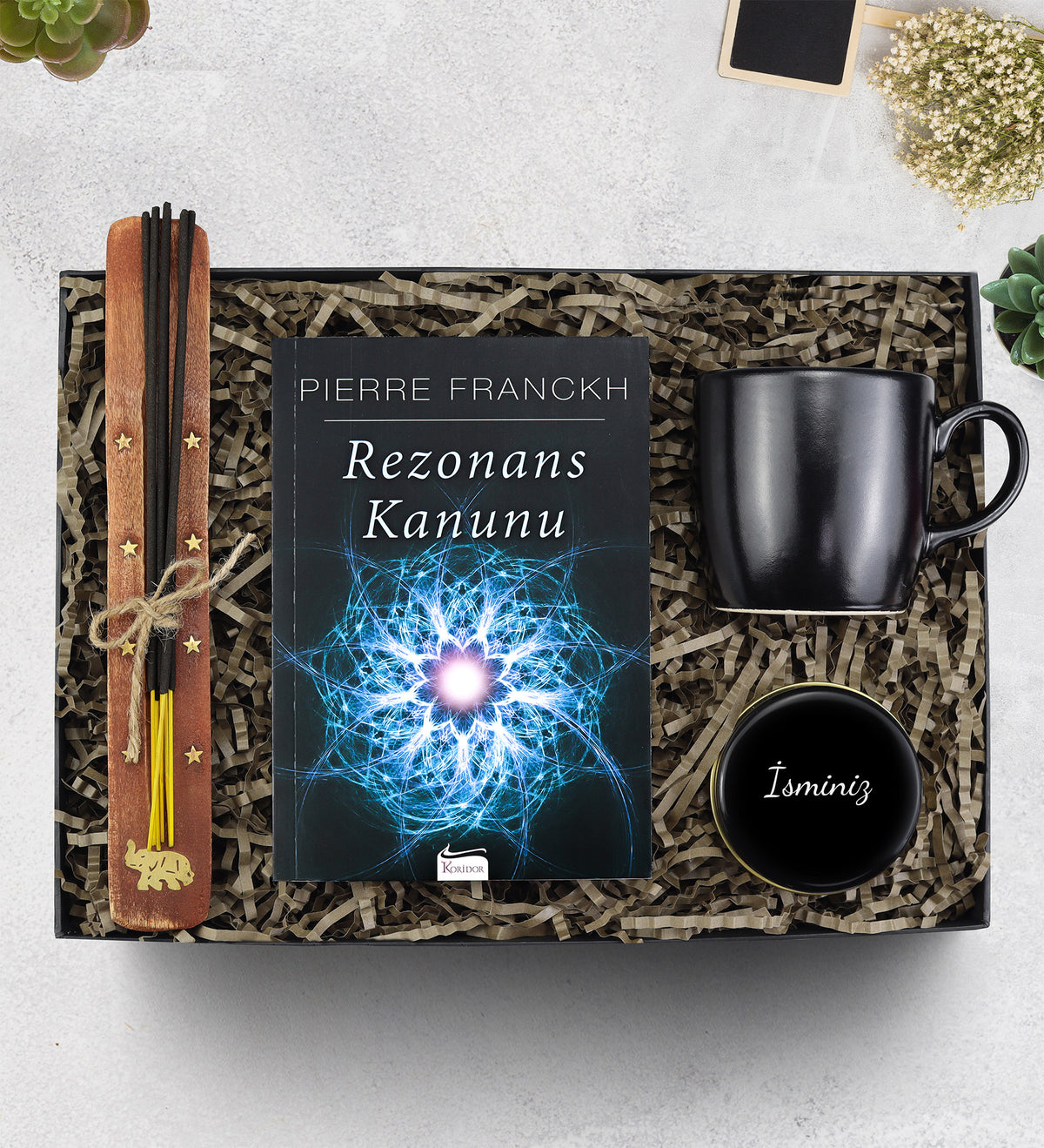 Rezonans Kanunu & Tütsü & Mum & Kupa Hediye Seti