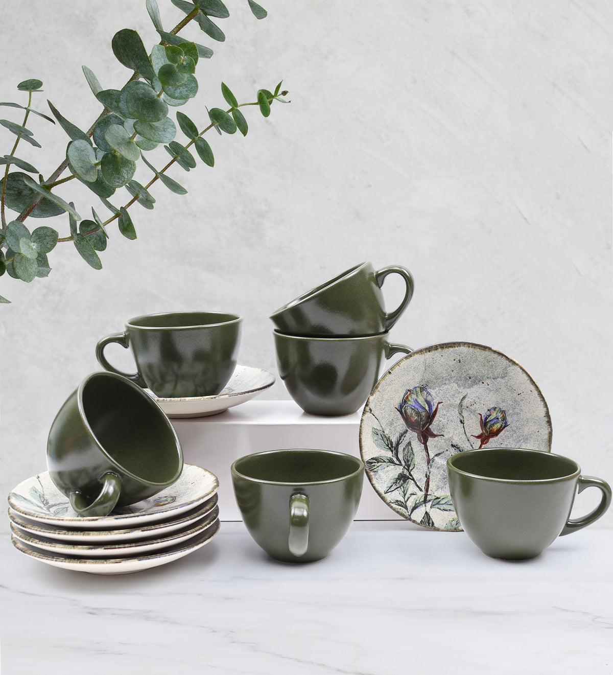 6'lı Çay ve Kahve Fincanı Takımı