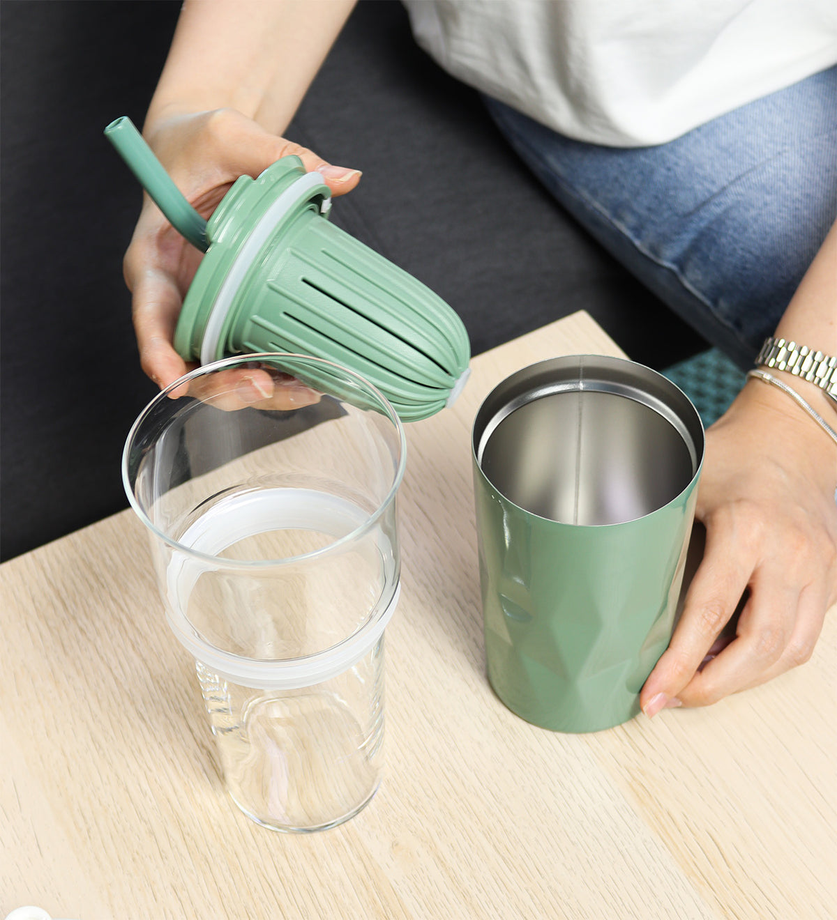 Cam Detox Pipetli Termos 650 ml