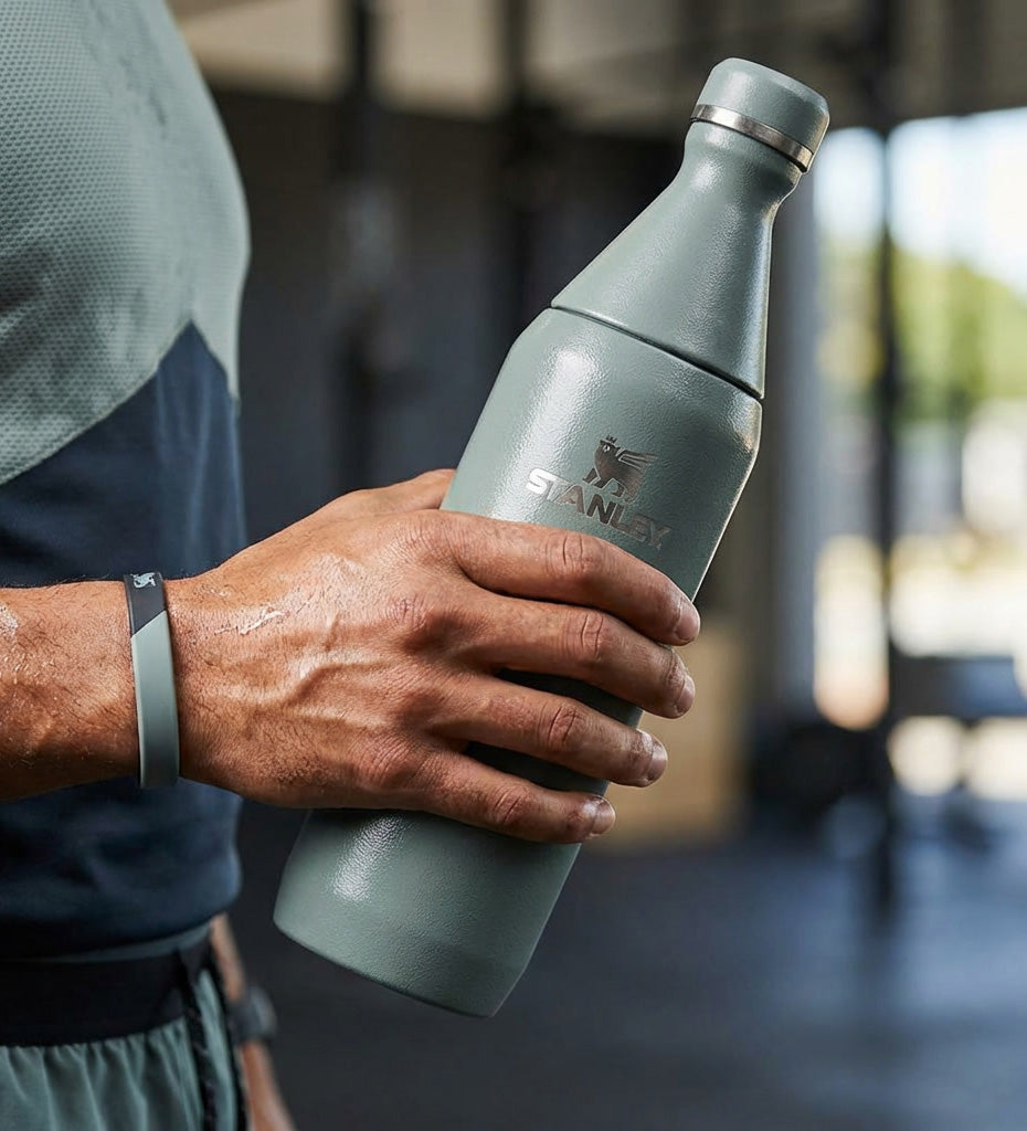 The All Day Slim Su Şişesi | 0,6 L Stanley Çelik Su Matarası Yeşil