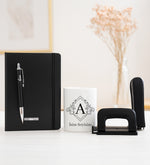 Defter & Kalem & Kalemlik & Delgeç & Zımba Hediye Seti