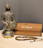 Fetih Zırh Ayetel Kürsi Biblo & Özel Kutulu Kaplan Gözü Tesbih Hediye Seti