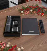 Kişiye Özel Bardaklı Termos & Spiralli Yeni Yıl Tarihli Ajanda & Mat Roller Kalem