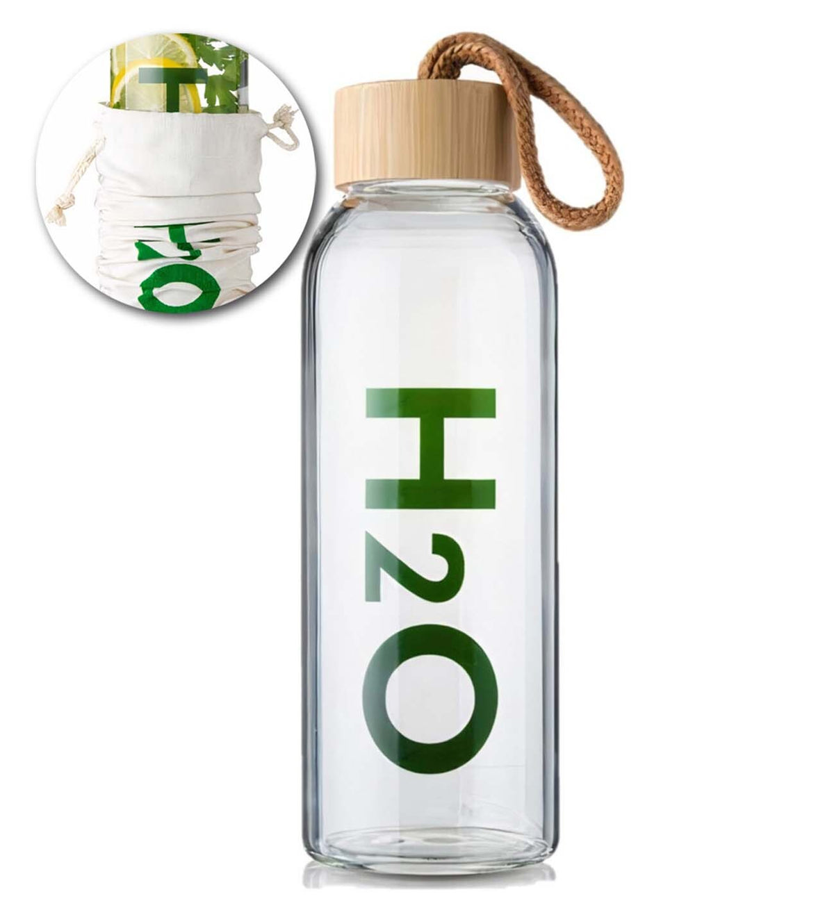 Turuncu Çiçekli Kutusunda Bambu Kapaklı 600 ml Cam Matara & Bambu Tabaklı Beyaz Fincan & Bambu Kapaklı Kavanozda Türk Kahvesi & Tohumlu Kurşun Kalem &Dikişli Mini Not Defteri & Masa Üstü Ahşap Not Tutucu