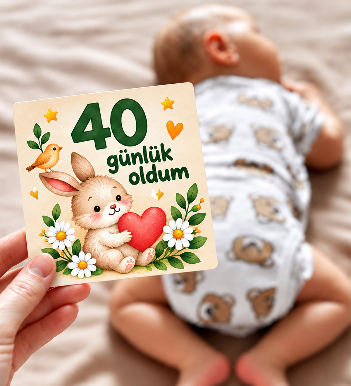 Aylık Bebek Anı Kartları