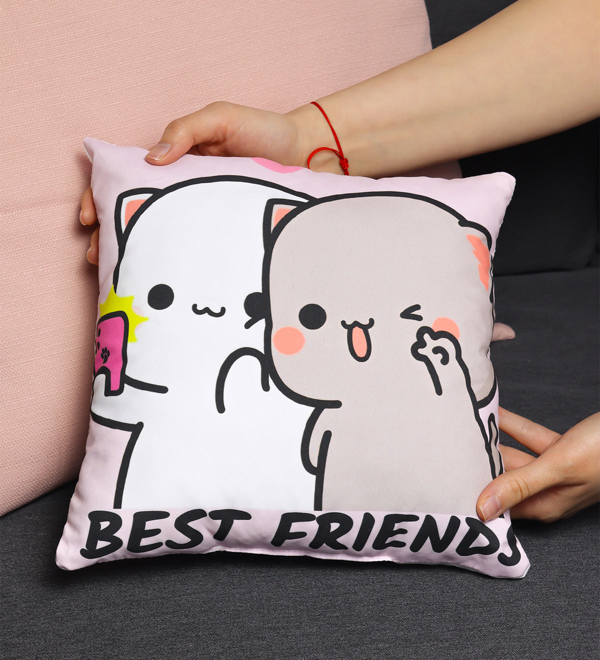 Kedi Yastık & Çanta & Fincan Hediye Seti