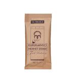 Bambu Tabaklı Beyaz Fincan & Kahve Yanı Su Kadehi & Sunum Kahve Peçetesi & Türk Kahvesi Hediye Seti