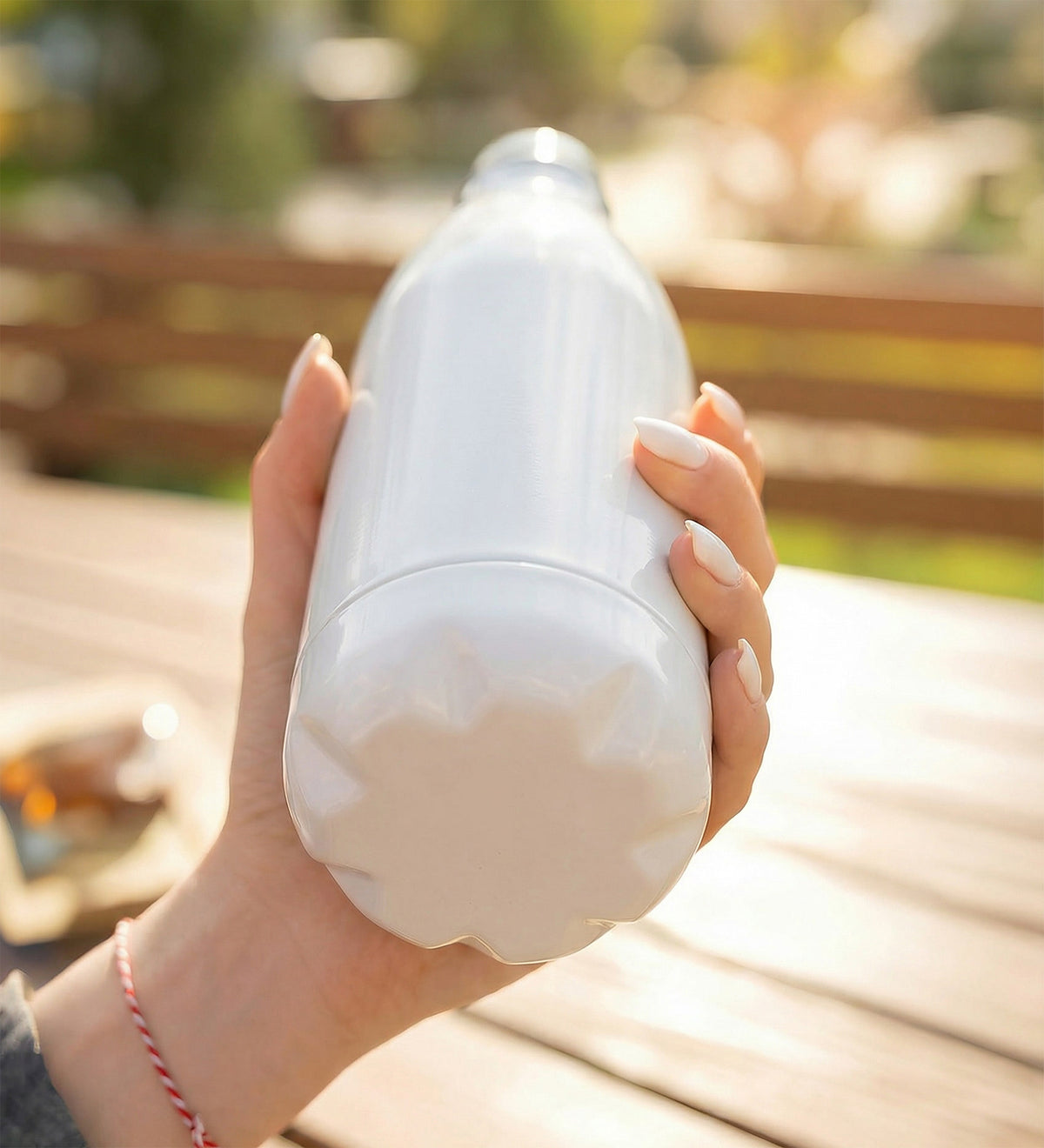 Spor Çelik Termos 500ml Beyaz