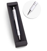 Gümüş Detaylı Beyaz Tükenmez Kalem