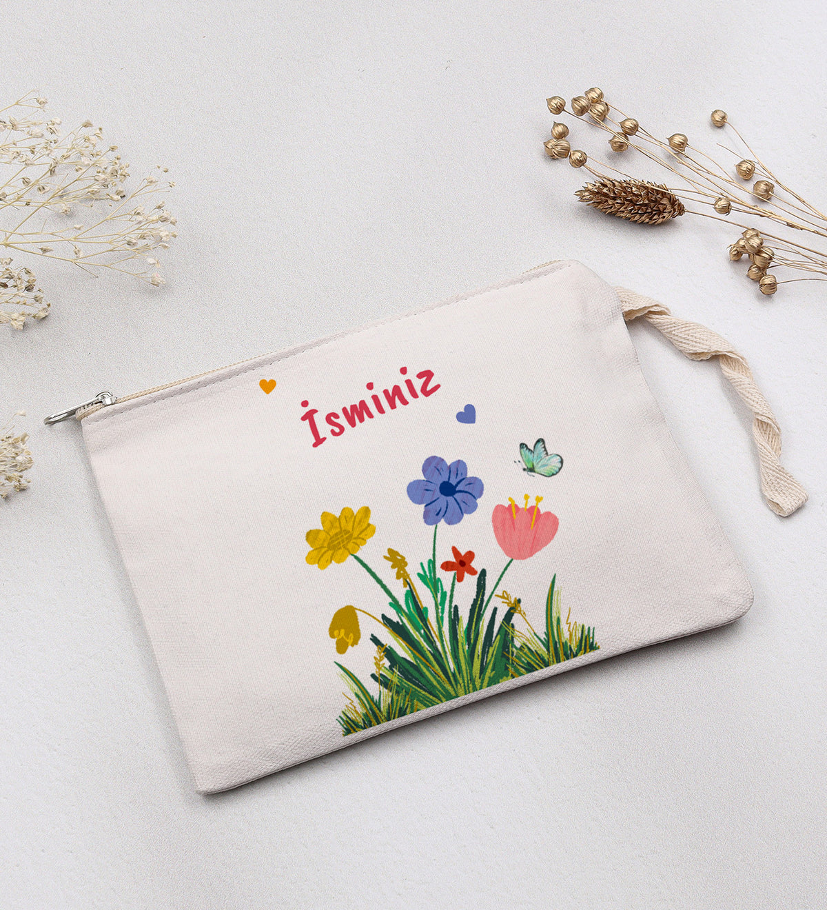 Kişiye Özel Bez Çanta & Özel Kutulu Mini Sabun & Ahşap Yelpaze Anneler Günü Hediye Seti