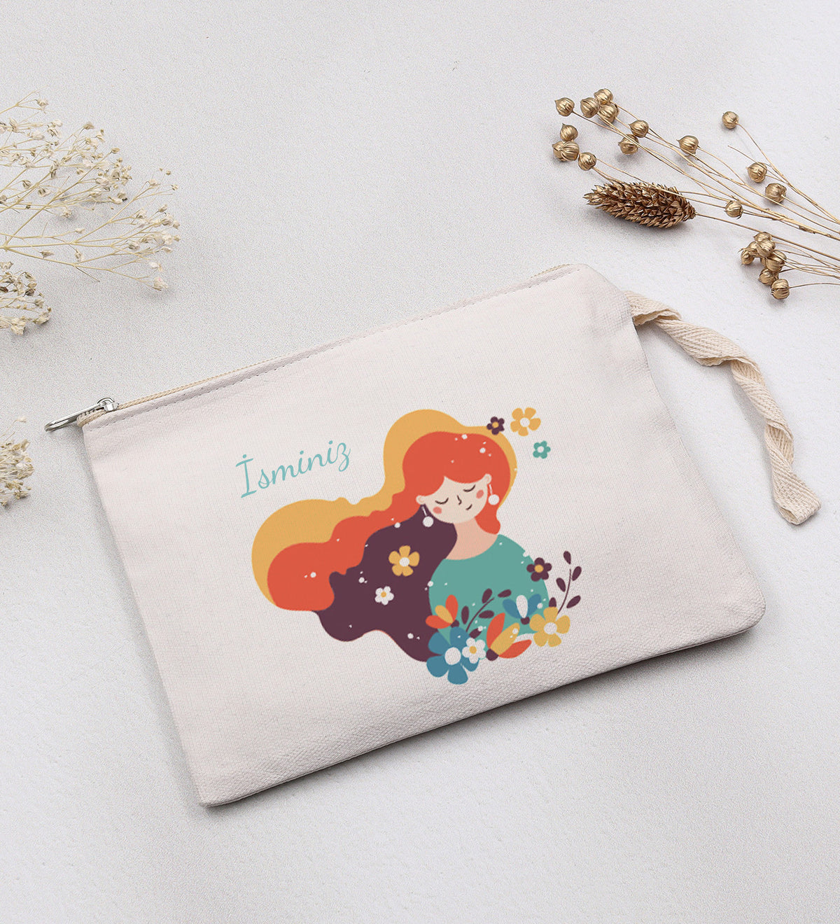 Kişiye Özel Bez Çanta & Fincan & Mum Hediye Seti