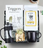 Triggers-Değişim Çarkı & French Press & Alerya Guatemala Filtre Kahve & Bademli Kurabiye & Kupa Hediye Seti