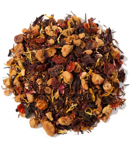 Bitki Çayı & Porselen Kupa & Bademli Kurabiye Hediye Seti