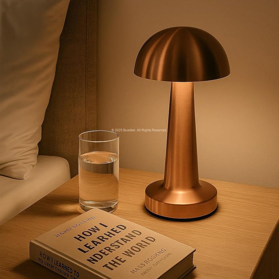 Rose Mantar Masa Lambası