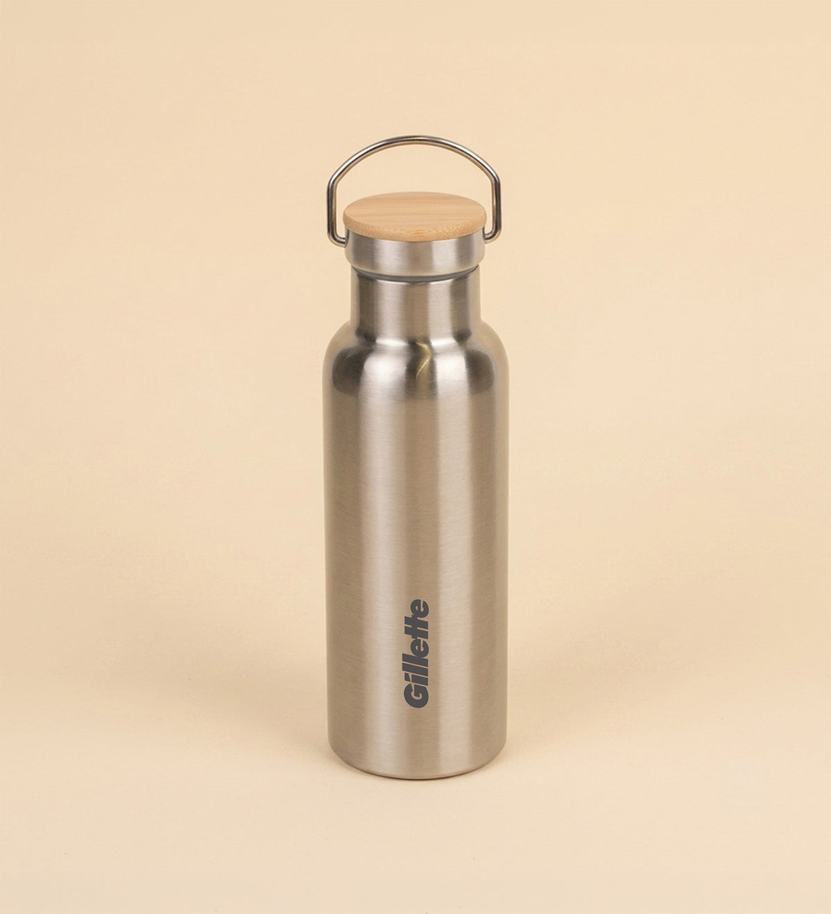 Bambu Kapak Çelik Termos 600ML