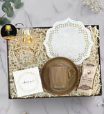 Fincan & Türk Kahvesi & Kahve Sunum Peçetesi & Abajur Mini Lamba Hediye Seti