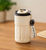 400ml Coffee Dereceli Beyaz Termos