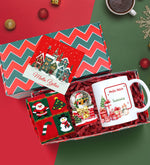 Kar Küresi & Baskılı Kupa & Yılbaşı Çorabı Hediye Seti