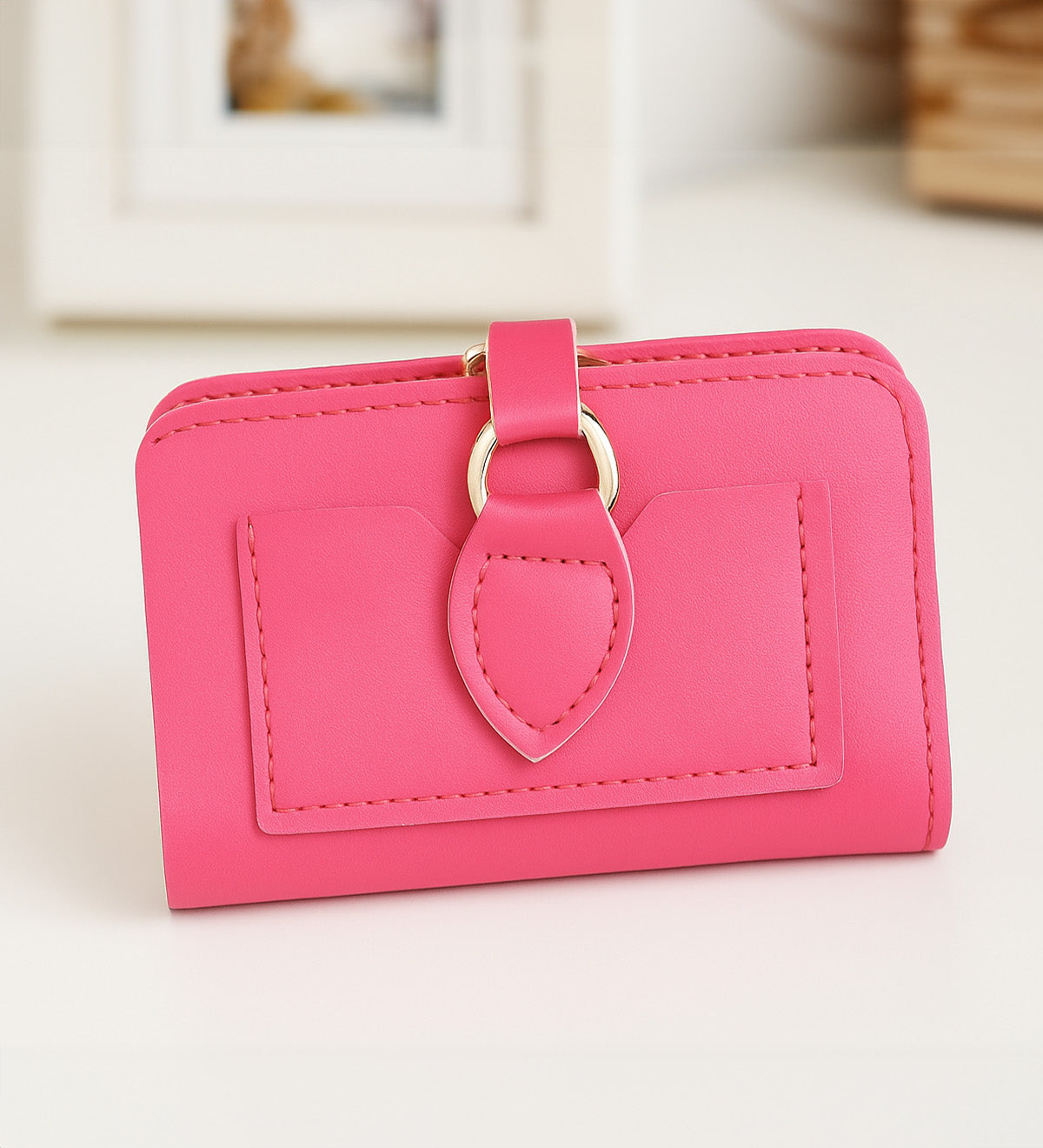 Yastık & Double Pembe Fincan & Cüzdan Hediye Seti