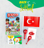 Denge Tetrisi & Adel Pastel Boya & Bayrak & 2'li Balon Hediye Seti