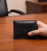 Erkeğe Hakiki Deri Cüzdanlı Premium Hediye Seti