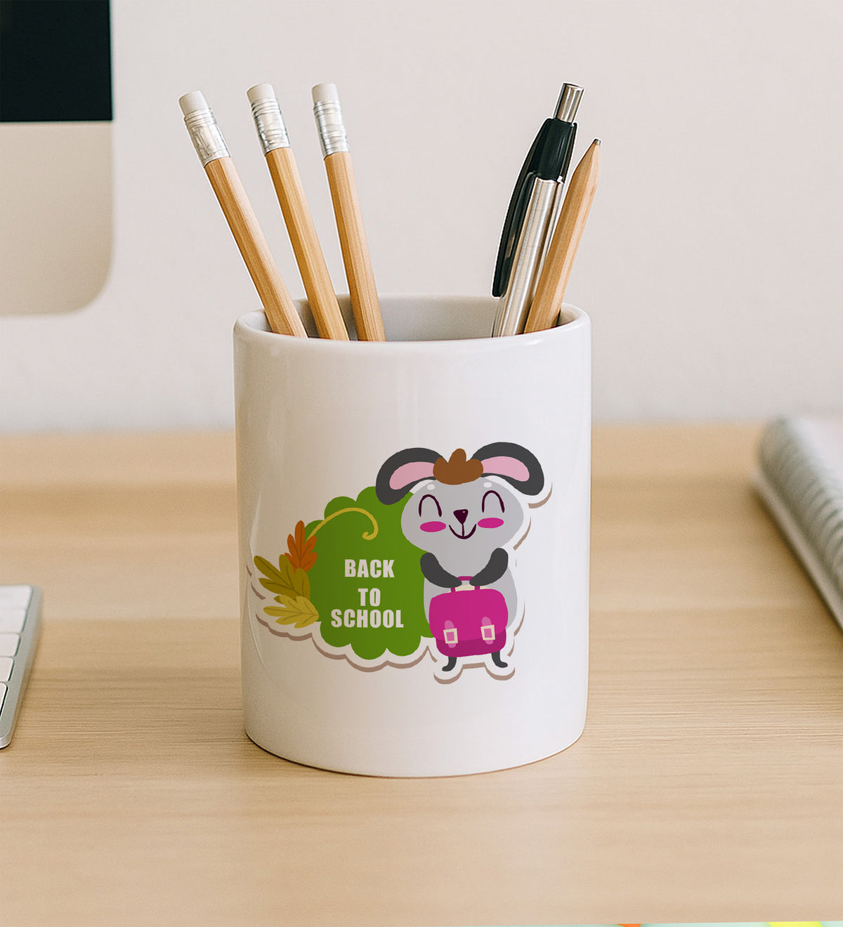 Baskılı Puzzle & Kuru Boya & Kalemlik Okula Dönüş hediye Seti