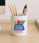 Pipetli Matara 750ml & Kalemlik & Faber Castell Boya Kalemi & 12'li Keçeli Kalem Hediye Seti