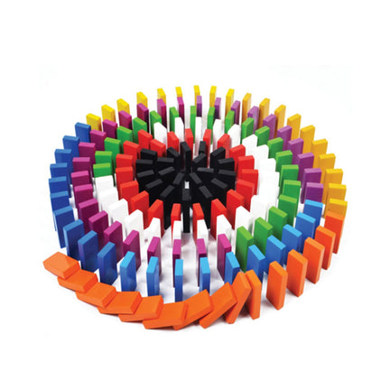 Renkli Ahşap Domino Taşları