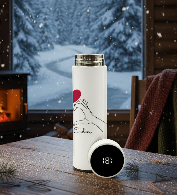 2'li Sevgililer Gününe Özel Tasarımlı 500ml Termos Seti