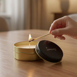 Turuncu Defter & Rose Metalik Roller Kalem & Kulplu Siyah Termos & Beta Tea Bitki Çayı & Metal Kutulu Mum Hediye Seti