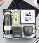 Stanley 0,47 ml Termos & Selamlıque Türk Kahvesi & Lacivert Porselen Kupa & Paspartu Çerçeve & Eyüp Sabri Tuncer Tıraş Kolonyası