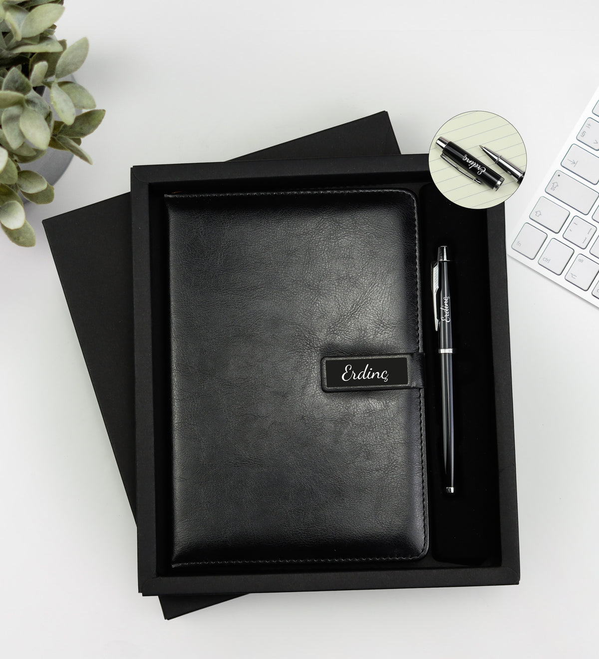 Özel Kutulu Orta Boy Defter Kalem Seti