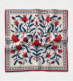 Kırmızı Motif Desenli Fular