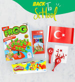 Frog Oyun & Play-Doh Oyun Hamuru & Fabel Castell Kuru Boya & Bayrak & 2'li Balon Hediye Seti