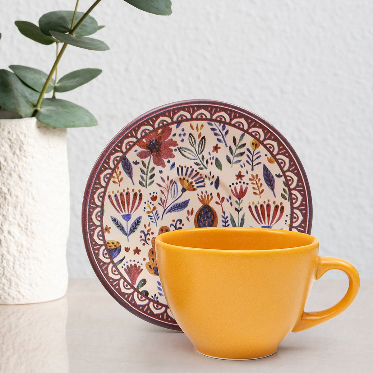 Turuncu Fincan & Alerya Guatemala Filtre Kahve & Özel Kutulu Bubble Mum Hediye Seti