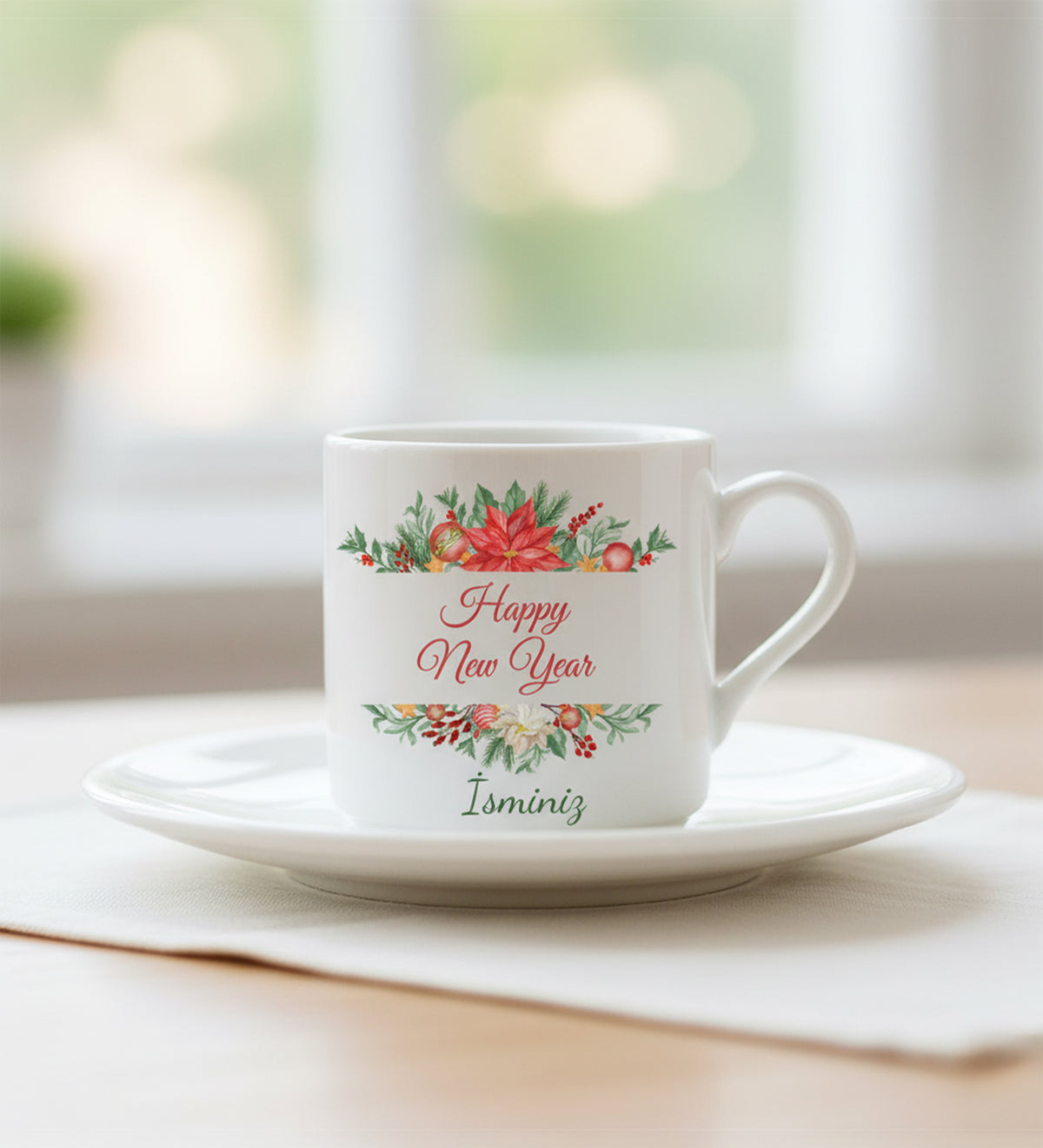 Happy New Year Baskılı Fincan