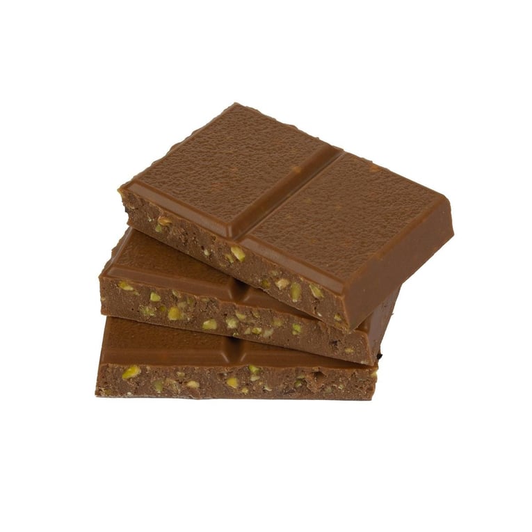 Melodi Fıstık Parçacıklı Sütlü Çikolata