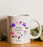 Öğretmenler Günü Kişiye Özel Rose Tükenmez Kalem & Baskılı Kupa & Pembe Metal Kutulu Mum & Dikişli Mini Not Defteri & Tasarım Fular Hediye Seti