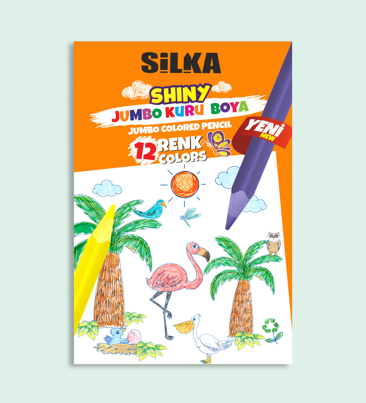 Silka 12’li Kuru Boya & Çerçeve & Tohumlu Kalem & Bitki Dikim Kiti Hediye Seti