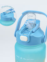 Açık Mavi 3'lü Kilitli Su Matarası