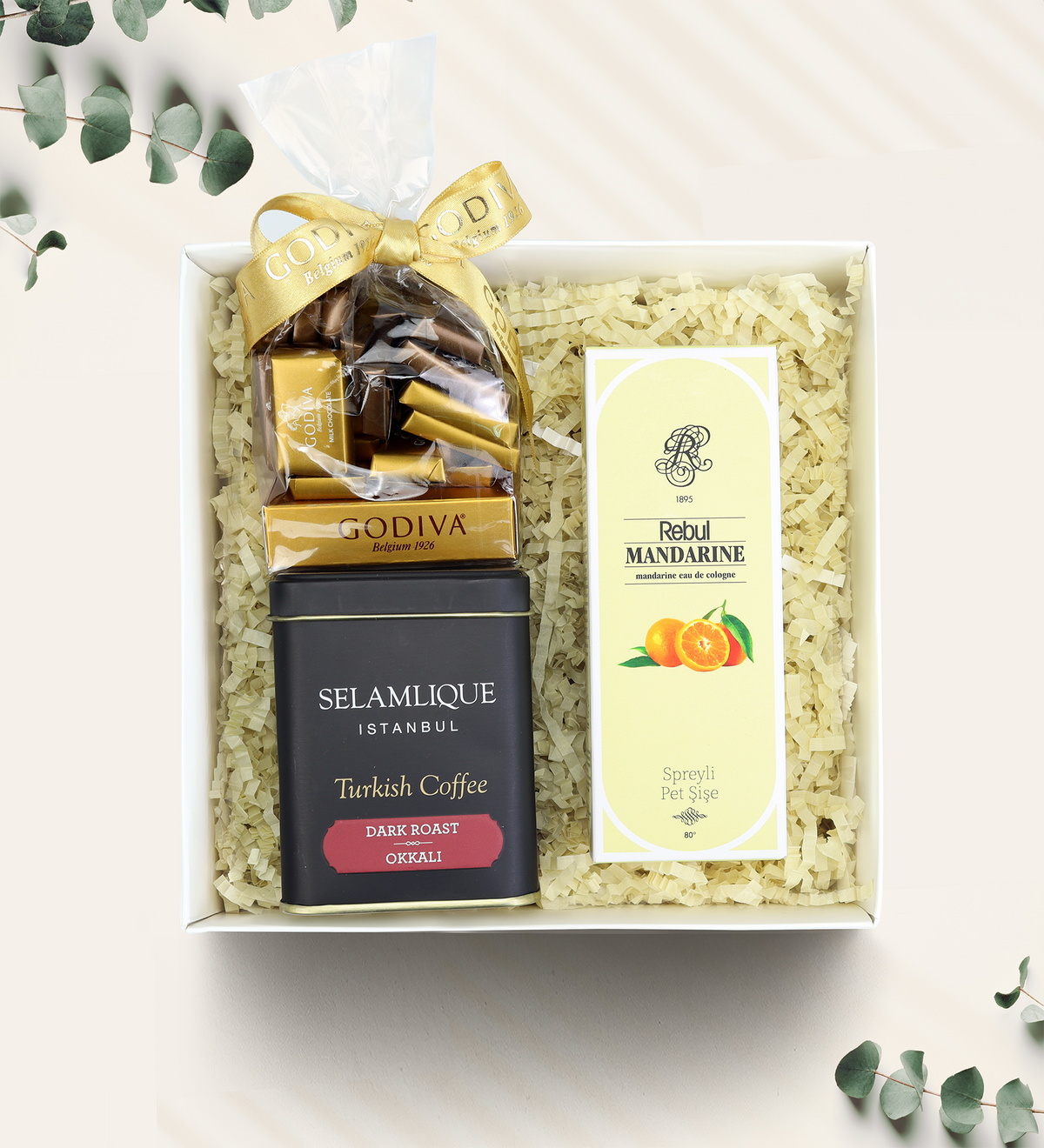 Godiva Çikolata Rebul Kolonya Kahve Bayrama Özel Hediye Seti