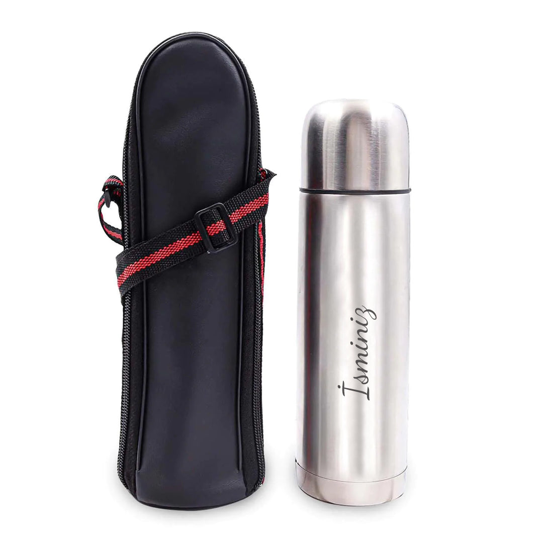 Deri Çantalı Çelik Termos