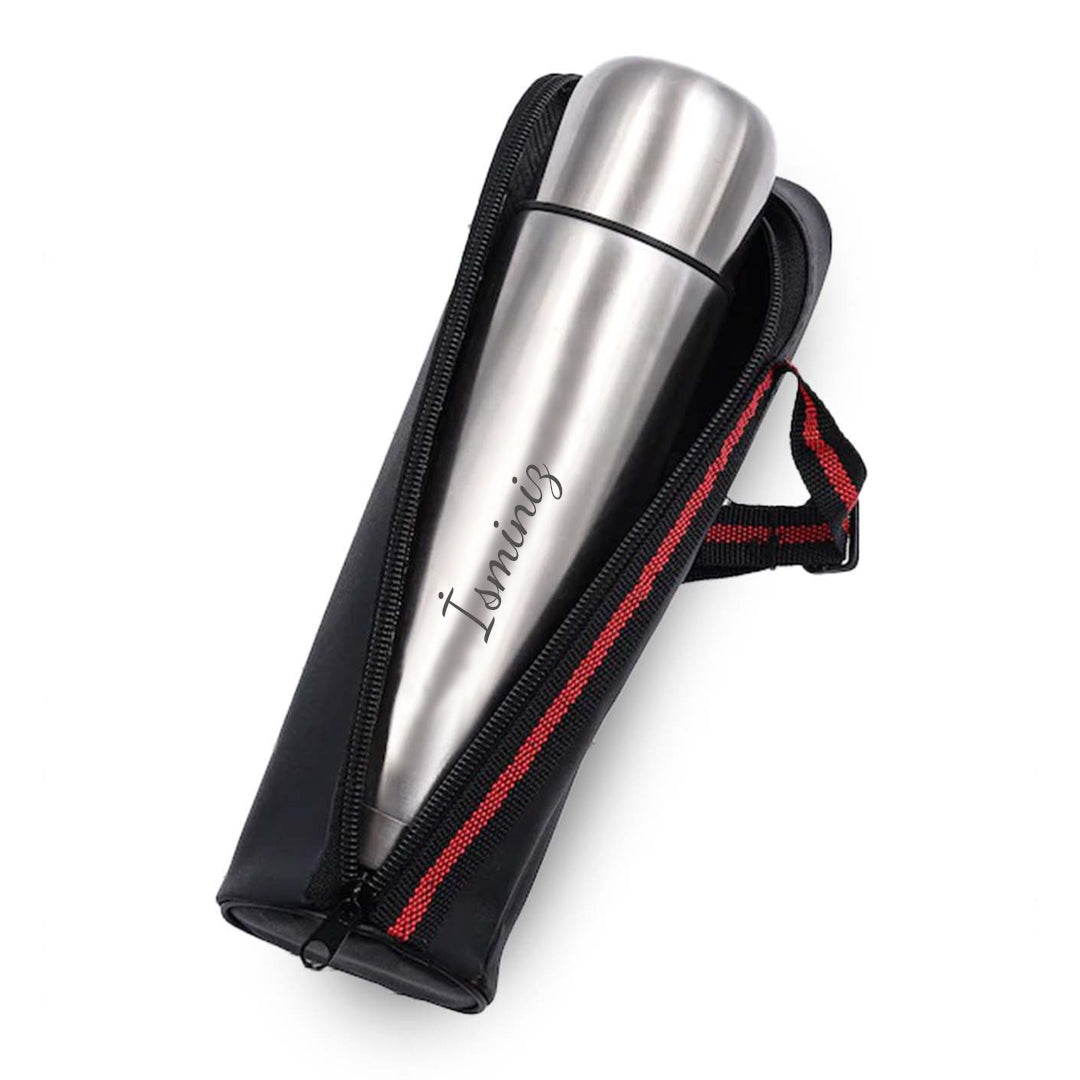 Deri Çantalı Çelik Termos